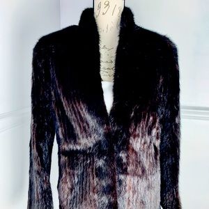 Vintage black mink jacket
